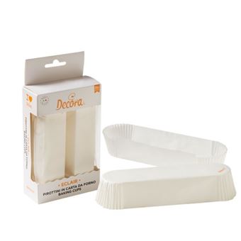 Picture of 60 WHITE ECLAIR BAKING CUPS 13